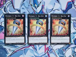 Number 11 Big Eye 1st Edition Super Rare RA04 Yugioh Card PLAYSET - Image 1