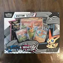 Pokemon Black Bolt & White Flare Victini Illustration Collection Box Sealed - Image 1