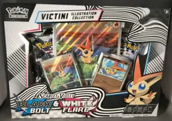 Pokemon Black Bolt & White Flare Victini Illustration Collection Box SEALED - Image 1