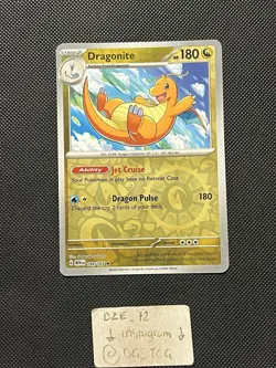 Pokemon ENGLISH - 151 - Dragonite - 149/165 - Reverse Holo - M/NM - Image 1