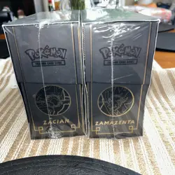 Pokemon TCG: Sword & Shield Zacian Zamazenta ETB Plus Elite Trainer Box Set Mint - Image 5