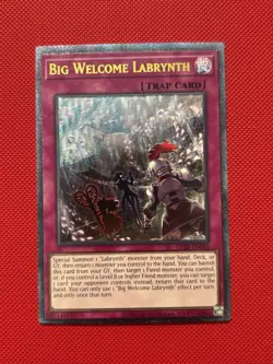 Yugioh! Big Welcome Labrynth Ultimate Rare OP23-EN003 NM - Image 1