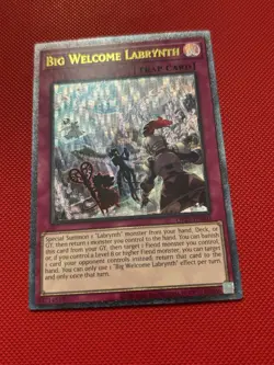 Yugioh! Big Welcome Labrynth Ultimate Rare OP23-EN003 NM - Image 2