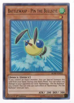 Battlewasp - Pin the Bullseye BLHR-EN031 Battles of Legend - Yugioh Card - Image 1