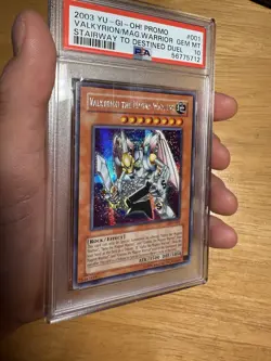 Yugioh PSA 10 GEM MINT VALKYRION THE MAGNA WARRIOR 2003 SDD-001 PROMO - Image 4
