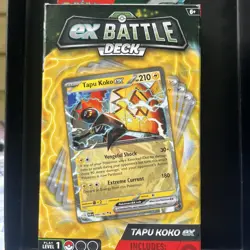 Pokemon TCG EX Battle Deck Tapu Koko Ex 60-Card Deck New Open Box - Image 1