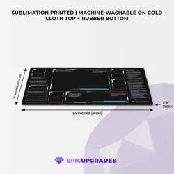 Gundam Card Game Playmat for Beginners - 24"x14" Learning Card Mat Zones GCG - Image 3