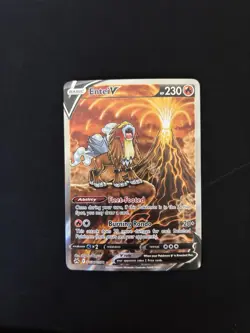 Pokemon TCG Entei v Crown Zenith Holo Ultra Rare Card PSA 9 GG36/GG70 - Image 1