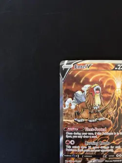 Pokemon TCG Entei v Crown Zenith Holo Ultra Rare Card PSA 9 GG36/GG70 - Image 3