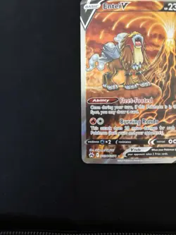 Pokemon TCG Entei v Crown Zenith Holo Ultra Rare Card PSA 9 GG36/GG70 - Image 4