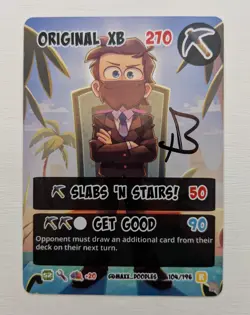 SIGNED Hermitcraft TCG Series 2 xBCrafted (Original xB) RARE ALTER EGO Card - Image 1