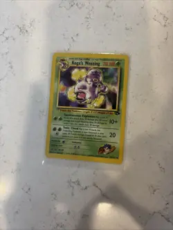 Pokemon TCG Koga's Weezing Gym Challenge 50, Regular Unlimited Common Card - Image 1