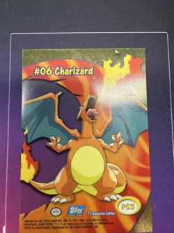 Charizard #6 Clear Pokemon Card PC3 2000 Topps TV Animation - Image 1