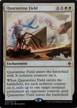 043/274 QUARANTINE FIELD MYTHIC BATTLE FOR ZENDIKAR MTG CARD - Image 1