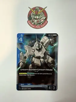 Gundam Card Game Singles GD01-005 R Unicorn Gundam Unicorn Mode New Type Rising - Image 1