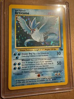 Articuno 2/62 Fossil Holo - Rare Pokemon Card - LP/MP - Image 1