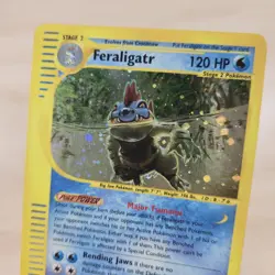 BUTT SWIRL💫🌀 MP Feraligatr 12/165 Holo Rare Expedition Nintendo Pokemon Card - Image 2