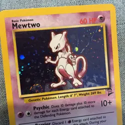 Mewtwo Base Set Holo Pokemon Card 10/130 Near Mint 1999 - Image 3
