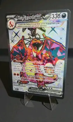 Charizard EX Obsidian Flames Full Art Ultra Rare Holo Card #215/197 NM Condition - Image 2