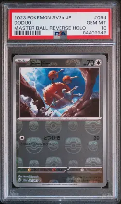 PSA 10 Doduo (084/165) MASTER BALL REVERSE HOLO Japanese 151 Pokemon Card TCG - Image 1
