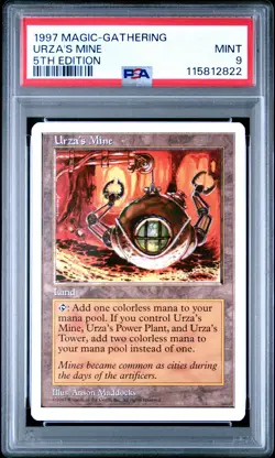 1997 MTG 5TH ED URZA'S MINE PSA 9 - Image 1