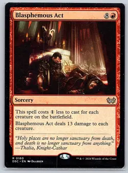 MTG Magic Blasphemous Act 0160 Duskmourn: House of Horror DSC R 0160 - Image 1