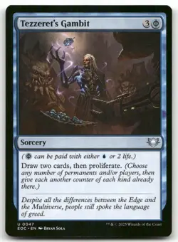 Tezzeret's Gambit 47 MTG Commander: Edge of Eternities U NM - Image 1