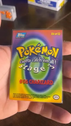 Vintage Topps Charizard Stage 3 E6 of 12 #06 Pokemon Card 1998 Non-Holo RARE - Image 2
