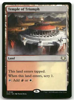 Temple of Triumph 188 MTG Commander: Edge of Eternities R NM - Image 1