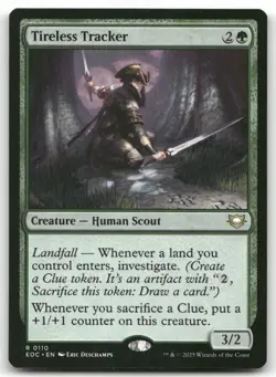 Tireless Tracker 110 MTG Commander: Edge of Eternities R NM - Image 1