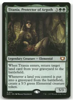Titania, Protector of Argoth 111 MTG Commander: Edge of Eternities M NM - Image 1