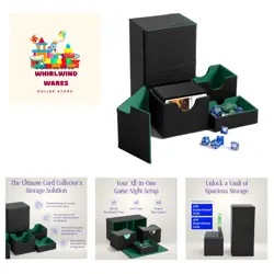 Commander Deck Box - MTG Deck Box for 200+ Double Sleeved Cards - Dual Sidelo... - Image 1