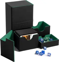 Commander Deck Box - MTG Deck Box for 200+ Double Sleeved Cards - Dual Sidelo... - Image 2