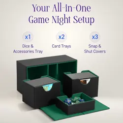Commander Deck Box - MTG Deck Box for 200+ Double Sleeved Cards - Dual Sidelo... - Image 4