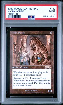 1998 MTG EXODUS #142 WORKHORSE PSA 9 - Image 1