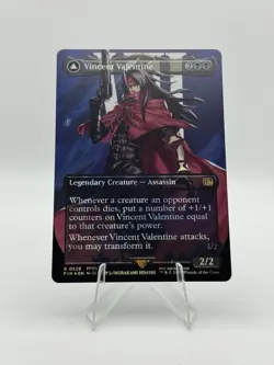 MTG: Final Fantasy Vincent Valentine 528 Borderless Surge Foil RARE FIN EN NM - Image 1