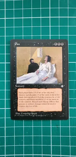 Magic the Gathering (MTG) - Pox - Ice Age (Black) (Swamp) - Image 1