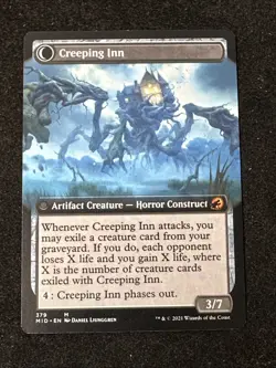 MTG Hostile Hostel Creeping Inn Extended Art Midnight Hunt NM Innistrad Magic - Image 2
