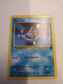 Squirtle 68/82 Pokemon TCG Team Rocket Unlimited WOTC Vintage Card - Image 1