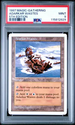 1997 MTG 5TH ED ADARKAR WASTES PSA 9 - Image 1