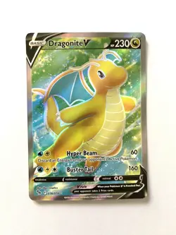Dragonite V 076/078 Pokemon Card TCG - Full Art Ultra Rare Near Mint - GO - Image 1