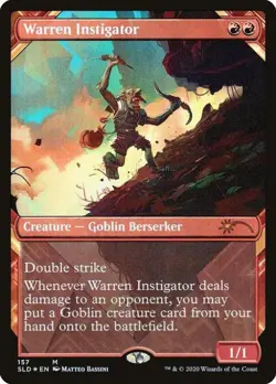 MTG English Warren Instigator NM Normal Secret Lair - Image 1