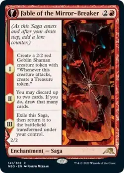 MTG English Fable of the Mirror-Breaker NM Normal Kamigawa: Neon Dynasty - Image 1