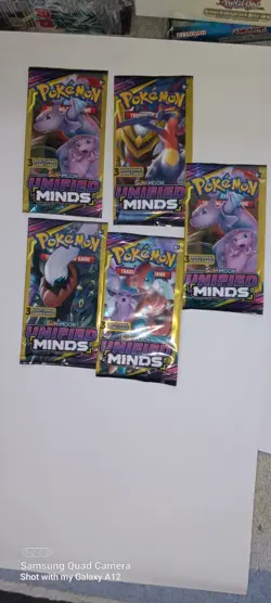 Pokemon Sun & Moon Unified Minds 3 Card Mini Booster Pack - 4 Packs - Art Set - Image 11