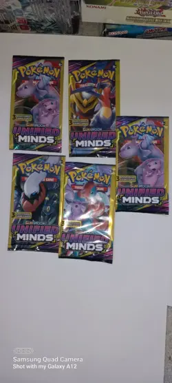 Pokemon Sun & Moon Unified Minds 3 Card Mini Booster Pack - 4 Packs - Art Set - Image 2