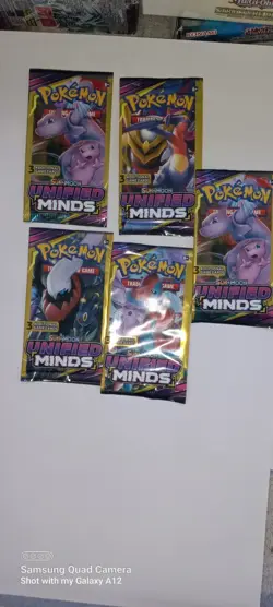 Pokemon Sun & Moon Unified Minds 3 Card Mini Booster Pack - 4 Packs - Art Set - Image 4