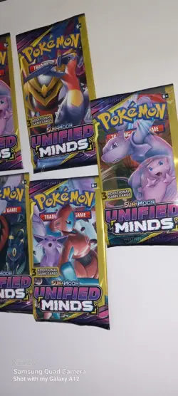 Pokemon Sun & Moon Unified Minds 3 Card Mini Booster Pack - 4 Packs - Art Set - Image 5