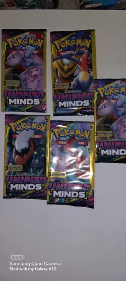 Pokemon Sun & Moon Unified Minds 3 Card Mini Booster Pack - 4 Packs - Art Set - Image 9