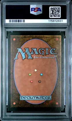 1998 MTG STRONGHOLD HORN OF GREED PSA 8 - Image 2