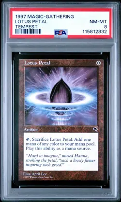 1997 MTG TEMPEST LOTUS PETAL PSA 8 - Image 1